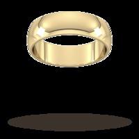 6mm D Shape Standard Wedding Rin...