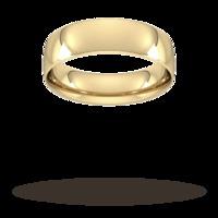 6mm Traditional Court Standard Wedding Ring in 18 Carat Yellow Gold- Ring Size X
