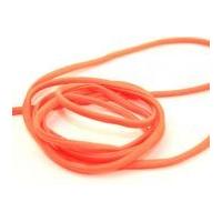 6mm Lycra Stretch Elastic Cord Flo Orange