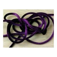 6mm round soft velvet nylon cord purple