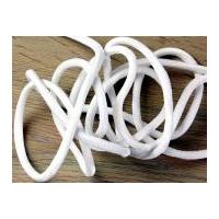 6mm Round Soft Velvet Nylon Cord White