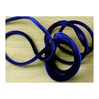 6mm round soft velvet nylon cord royal blue