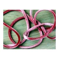 6mm round soft velvet nylon cord salmon pink