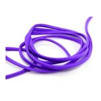 6mm lycra stretch elastic cord purple