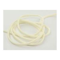 6mm lycra stretch elastic cord cream