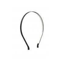 6mm simplicity plain satin narrow headband black