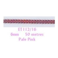 6mm essential trimmings strung single sequin trimming pale pink