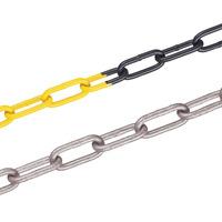 6mm Yellow/Black Plastic Coated Galvanised Steel Chain 15 metre length