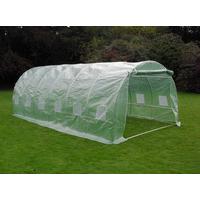 6m Polytunnel with Galvanised Steel Frame & Reinforced Cover