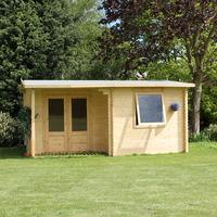 6m x 5m Waltons Home Office Executive Plus Log Cabin