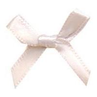 6mm Small Ribbon Bows 30mm x 23mm Antique White