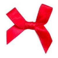 6mm Small Ribbon Bows 30mm x 23mm Red
