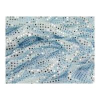 6mm Round Sequins Dress Fabric Pale Blue