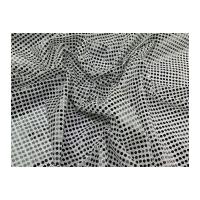 6mm round sequins dress fabric silverblack