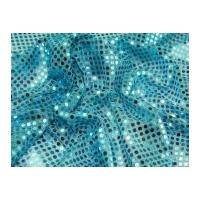 6mm Round Sequins Dress Fabric Turquoise