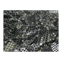 6mm Round Sequins Dress Fabric Black