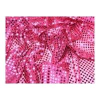 6mm round sequins dress fabric cerise pink