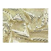 6mm round sequins dress fabric gold