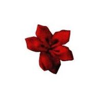 6mm Berisford Ribbon Petal Flowers 250 Red