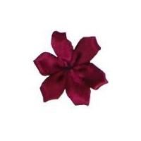 6mm Berisford Ribbon Petal Flowers 275 Wine