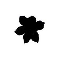 6mm Berisford Ribbon Petal Flowers 30 Black