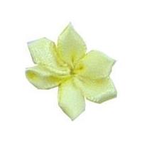 6mm Berisford Ribbon Petal Flowers 617 Baby Maize