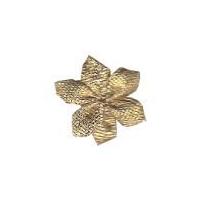 6mm Berisford Ribbon Petal Flowers 200 Gold