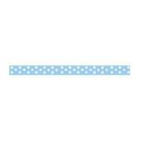 6mm Celebrate Grosgrain With Spots Ribbon Baby Blue