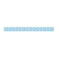 6mm celebrate grosgrain with spots ribbon baby blue