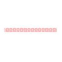 6mm celebrate grosgrain with spots ribbon baby pink