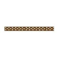 6mm Celebrate Grosgrain With Spots Ribbon Chocolate