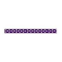 6mm Celebrate Grosgrain With Spots Ribbon Purple