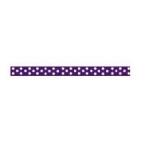 6mm celebrate grosgrain with spots ribbon purple