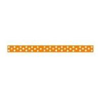 6mm celebrate grosgrain with spots ribbon hot orange