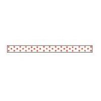 6mm celebrate grosgrain with spots ribbon white red