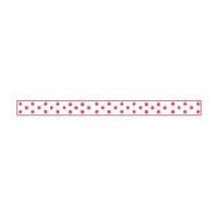 6mm celebrate grosgrain with spots ribbon white hot pink