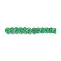 6mm impex flat strung sequins trimming green hologram