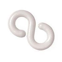 6MM S HOOK WHITE - PACK OF 10