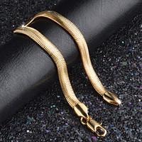 6MM Width 18k Gold Chain Bracelet Gold Anniversary Jewelry Gift (20.6cm Length)