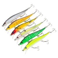 6PCS Sinking Minnow Fishing Lures 22g 185mm Artificial Bait Hard Fishing Lure Set Wobbler Bait with #6 Hooks