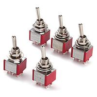 6P Toggle Switch for Electronics DIY (5 Pieces a Pack)