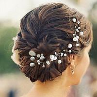 6pcs pearl wedding headpieces hairpins