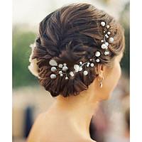 6pcs/lot Pearl Hairpins Headpieces for Wedding Party