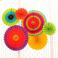 6pcs/set Mix 3 Size(20cm, 30cm, 40cm)Tissue Paper Pom Poms Fans Wedding Party Baby Shower Festival Decoration