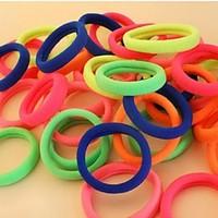 (6PC) More Color High Elastic Thick Durable hair Rope (Color Random)