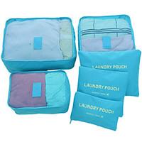 6PCS Travel Bag Luggage Organizer / Packing Organizer Waterproof Dust Proof Foldable Durable Travel Storage Ultra Light(UL) for Unisex