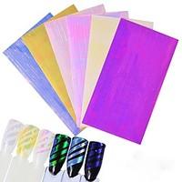 6PCS Nail Stickers Laser The Aur...