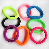6pc more color high elastic thick durable hair rope color random