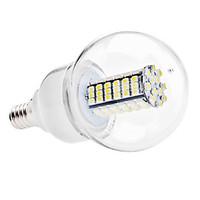 6W E14 LED Globe Bulbs G60 120 SMD 3528 500 lm Natural White AC 110-130 / AC 220-240 V