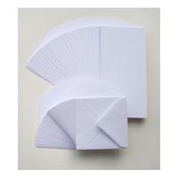 6x6 White Card and Envelopes - pack of 50